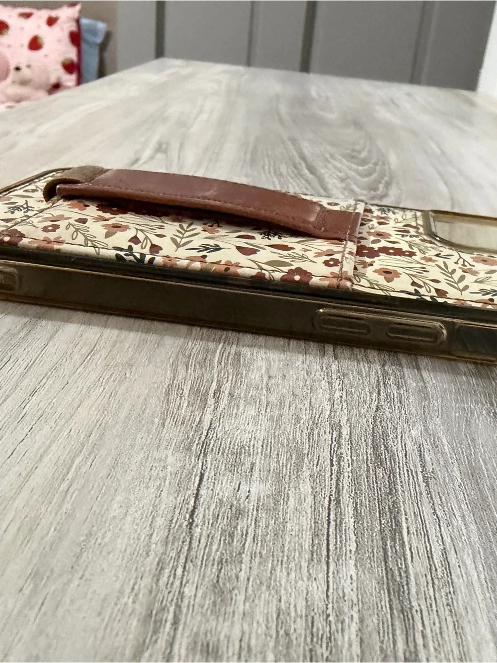 Walli Cases Harvest Fields IPhone 16 Plus Phone Case Floral Brown Wallet Card
